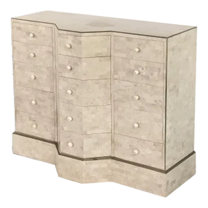 Vintage Mid Century Maitland Smith Tessellated Cabinet