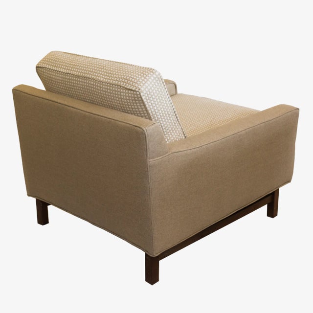 Directional Comfy Club Chair by B. G. Mesberg for Directional Design, Newly Reupholstered For Sale - Image 4 of 8
