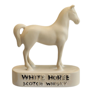 1950s MCM English White Horse Whiskey Pub Advertising Figurine