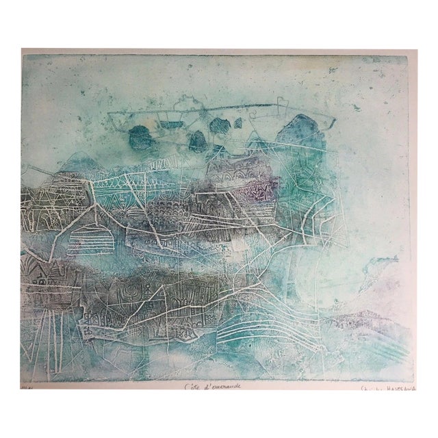 Hasegawa Shoichi, Essay Print Emerald Coast Brittany, 1970s, Etching For Sale