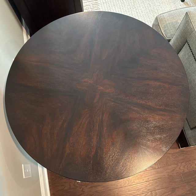 Coffee Ethan Allen Wilshire Rent Table - Modern Glamour Collection - Macchiato Finish For Sale - Image 8 of 8