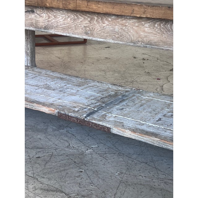 Rustic Vintage Extra Long Rustic Farm Table For Sale - Image 3 of 13