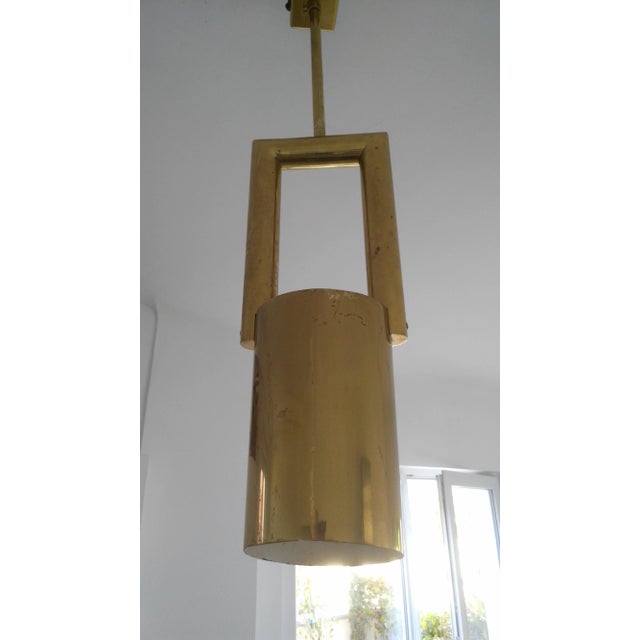Brass Pendant Lamps, 1970s, Set of 4 For Sale - Image 4 of 6