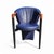 Armchairs in Dark Blue Leather from Costantini, Set of 6 For Sale - Image 4 of 9
