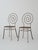 Rare - Vintage Swirl Nautilus Back Metal With Woven Wicker Seat Dining Chairs - Set of 4 For Sale - Image 4 of 6
