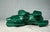 Gemstone High Quality Hand Carved Green Malachite Hard Stone Bear Sculpture Statue Figure For Sale - Image 7 of 8