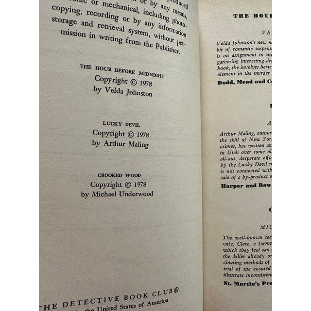 Vintage 1978 Beige & Black Detective/Mystery Novels- Set of 4 For Sale - Image 9 of 10