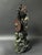 Chinese Art Large Carved Dark Green Soapstone Bodhidharma Statue For Sale - Image 11 of 13