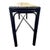 Mid-Century Modern Vintage Faux Bamboo Rattan Console Table – Benjamin Moore Old Navy For Sale - Image 3 of 6