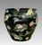 Huge Chinese Famille Noire Black Porcelain Jardiniere, Mandarin Ducks, Birds & Lotus Pond Goldfish Bowl Planter, Signed, Hong Kong For Sale - Image 4 of 14