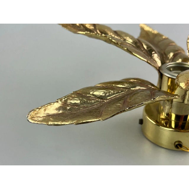 Metal Mid-Century Brass Wall Lamp y Willy Daro for Massive, 1970s For Sale - Image 7 of 13