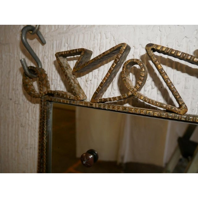 Italian Modernist Metal Mirror by Pier Luigi Colli, 1940s For Sale - Image 16 of 18