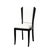 Art Deco Set of 6 Art Deco Skyscraper Black Lacquer & Off White Upholstery Dining Chairs For Sale - Image 3 of 16