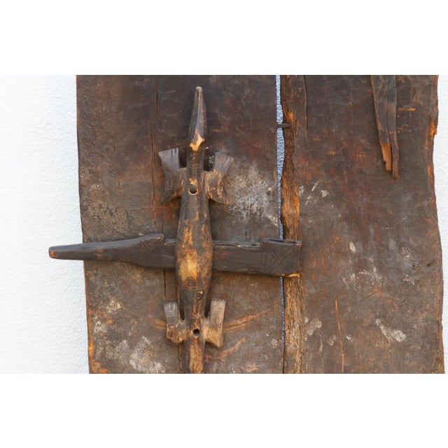 Ancient Primitive Bamana Ta-Koy Lock African Door For Sale - Image 4 of 8