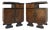 Mid 20th Century Art Deco Nightstands With Ebonized Base, A Pair For Sale