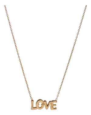 Love Letter Gold Necklace