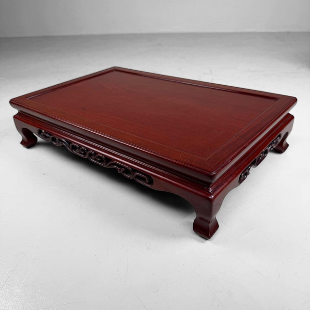 Mid-Century Modern Low Vintage Japanese Karimoku Stand, 1960-1970 For Sale - Image 3 of 17