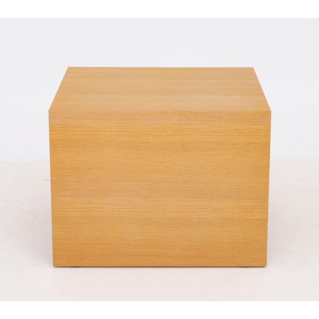 Wood B&b Italia Blonde Wood Side Table For Sale - Image 7 of 8