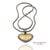 Contemporary John Hardy 22k Yellow Gold and Sterling Silver Heart Pendant Necklace For Sale - Image 3 of 14