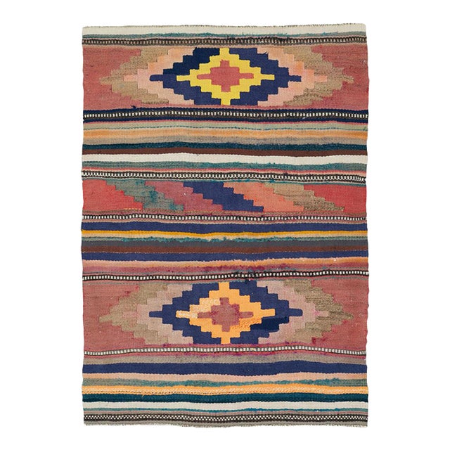 Galerie Shabab Collection Mid-20th Century Persian Flatweave Kilim Rug For Sale