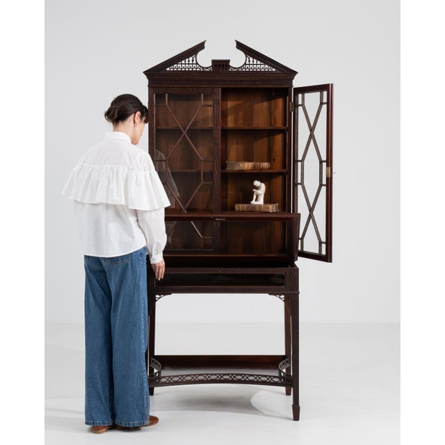 19th Century Fine Chippendale Vitrine For Sale - Image 13 of 16