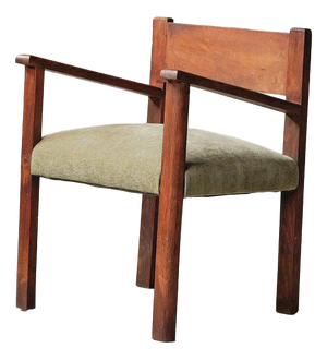 Modern Wooden Armchair, France, 1950