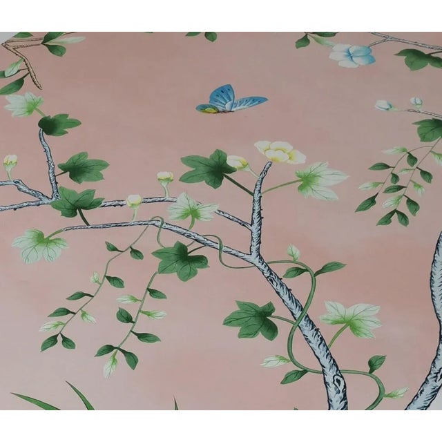 W36"* H108"/Panel, Chinoiserie Pink Wallpaper Mural, Amazonia Forest on Special Florence Pink- Set of 6 For Sale - Image 12 of 17