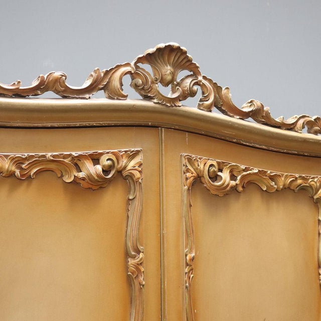 Brown Venetian Baroque Style Wardrobe For Sale - Image 8 of 14