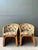 These vintage pencil reed sunburst dining chairs capture the sculptural elegance and organic sophistication associated...