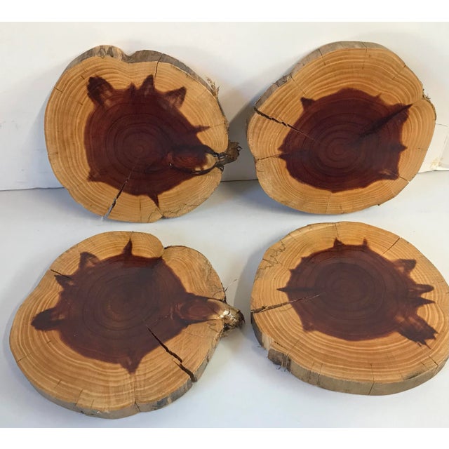 Love these beautiful cedar live edge coasters!