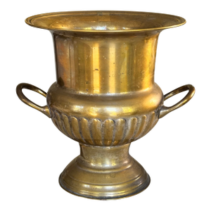 Vintage Neoclassical Brass Finish Urn Shape Champagne Chiller