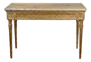 Console Table with Redone Marble Top