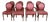 Antique Regency Revival Mahogany Dining Chairs, 1890s, Set of 8 For Sale