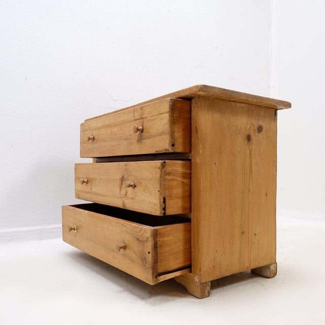 Wood Small Vintage Chest of Drawers in Wood, 1950s For Sale - Image 7 of 14