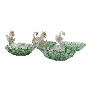 Late 19th Century Venetian Dragon Bowls - Set of 4 For Sale