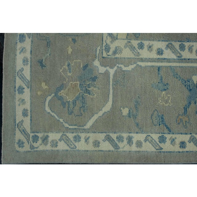 Turkish Turkish Oushak Rug 10'4" x 13'7" #18596 For Sale - Image 3 of 8