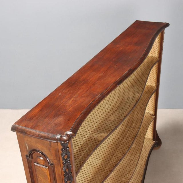 Baroque Style Open Bookcase in Walnut For Sale - Image 6 of 9