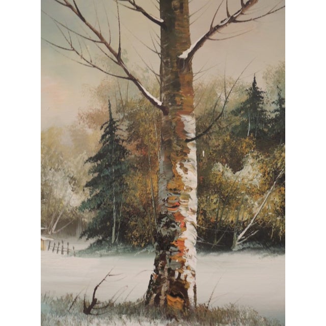 Mid 20th Century 1960s Oil Painting by James Fuller "California School of Painters" Landscape Scene For Sale - Image 5 of 7