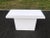 1980's Post Modern White Console Table For Sale - Image 10 of 13