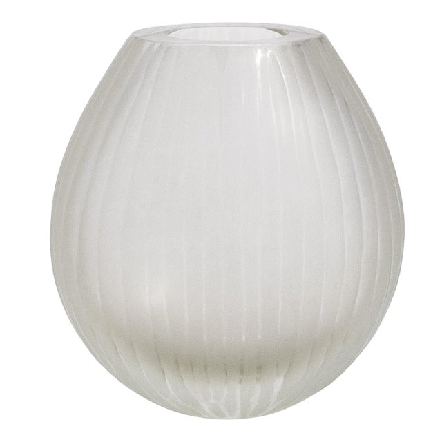 Hand-Blown Murano Supreme Vase in Citrine Medium For Sale