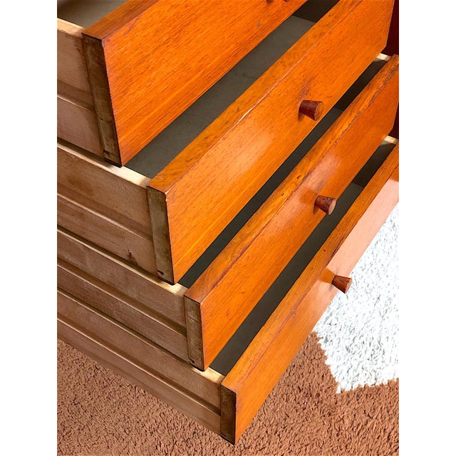 Vintage Double-Sided Bookcase, 1960s For Sale - Image 11 of 16