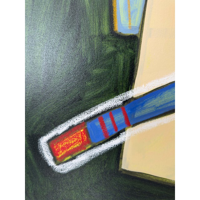 Peach and Pink, Original Abstract Acrylic and Oil Painting For Sale In Charlotte - Image 6 of 7