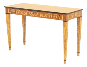 Neoclassical Style Marquetry Console Table