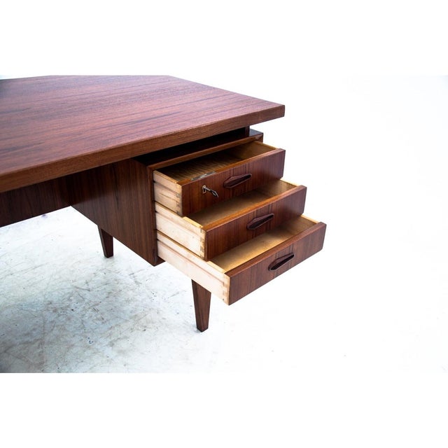 Wood Vintage Danish Teak Desk, 1960s For Sale - Image 7 of 16