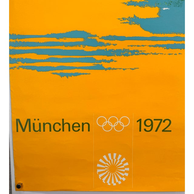 1970s Otl Aicher Vintage 1972 Munich Olympic Games Equestrian Poster Photo by Gerry Cranham For Sale - Image 5 of 5