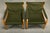 Vintage Danish Safari Chairs in Oak and Forest Green Canvas Fabric by Erik Wørts, 1970s, Set of 2 For Sale - Image 16 of 18
