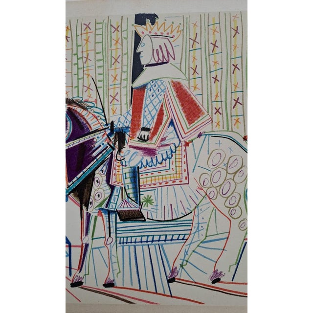 Pablo Picasso (1881-1973) The King and the Naked Woman in a Hat, 1954 Color lithograph on thick paper Dated in the plate...