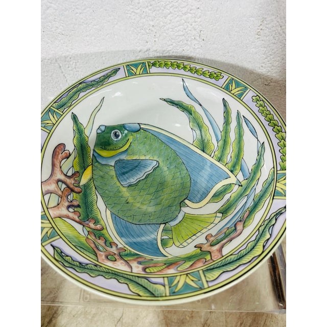 Green Ocean Theme Bowl Set by Andrea Sadek For Sale - Image 8 of 8