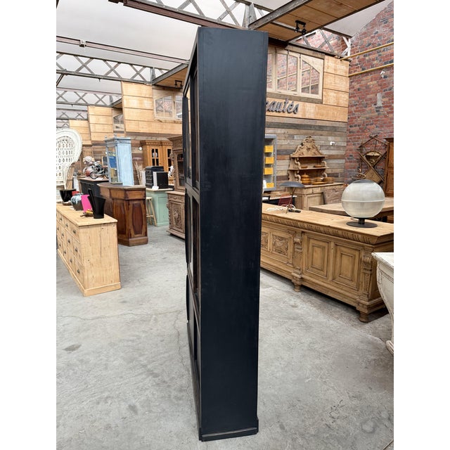 Double-Sided Display Case with a Weathered Finish For Sale - Image 11 of 13