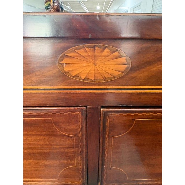 English Mahogany Two Over Three Chest of Drawers, 19th Century For Sale - Image 11 of 12